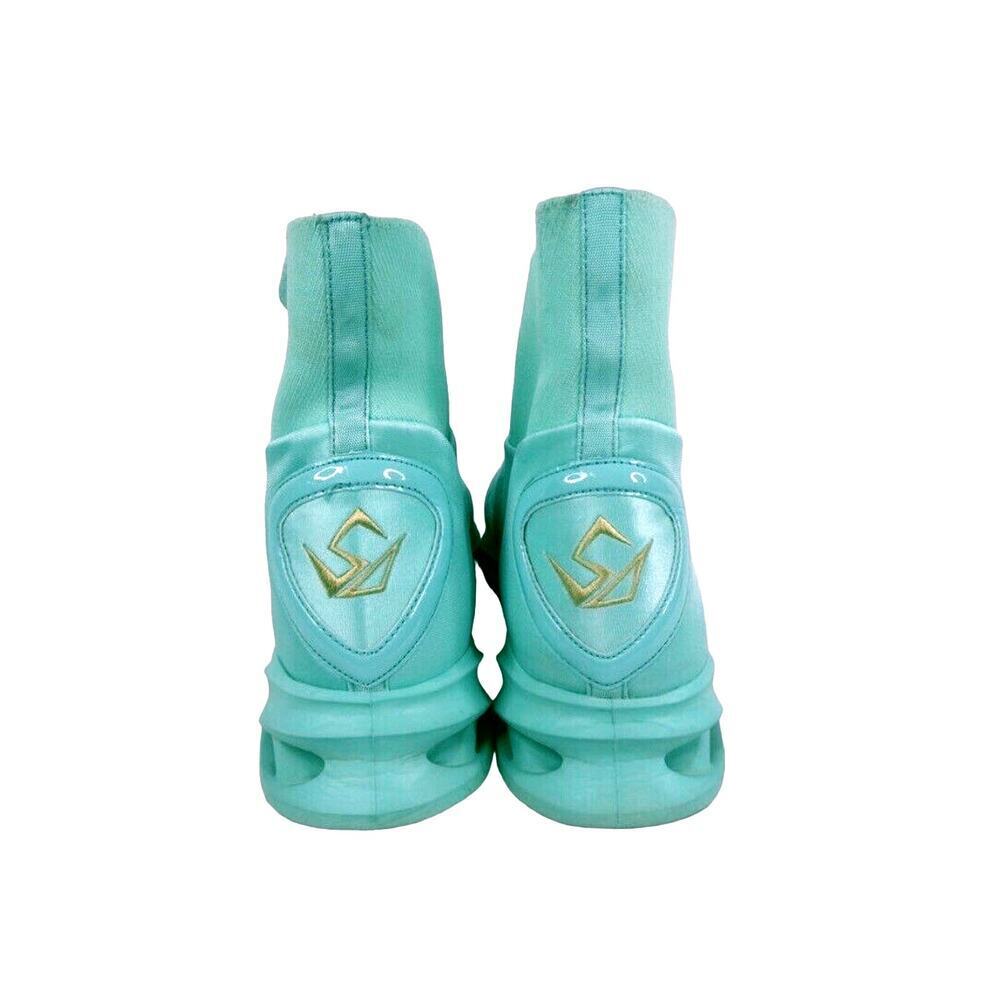 Tronus Men's Aqua Blue High Tops Sneakers Teal Size: 11 - Picture 8 of 15